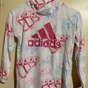 Adidas Kids Hoodie with Red and Blue Logo